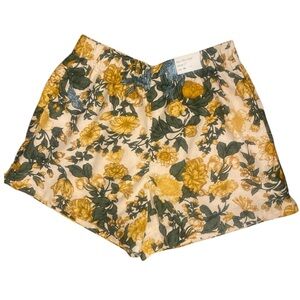 NWT Abercrombie & Fitch Women’s Shorts Medium Floral Linen Lined Cottagecore